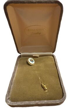 Vintage Lenox China Jewelry Autumn Gold-Filled Stick Pin